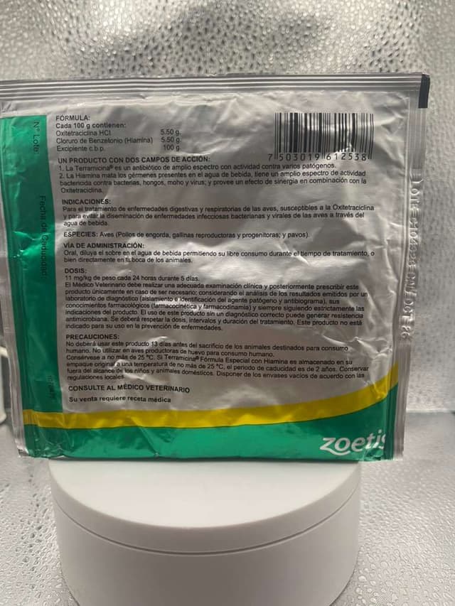 Terramicina Fórmula Especial con Hiamina 50 g